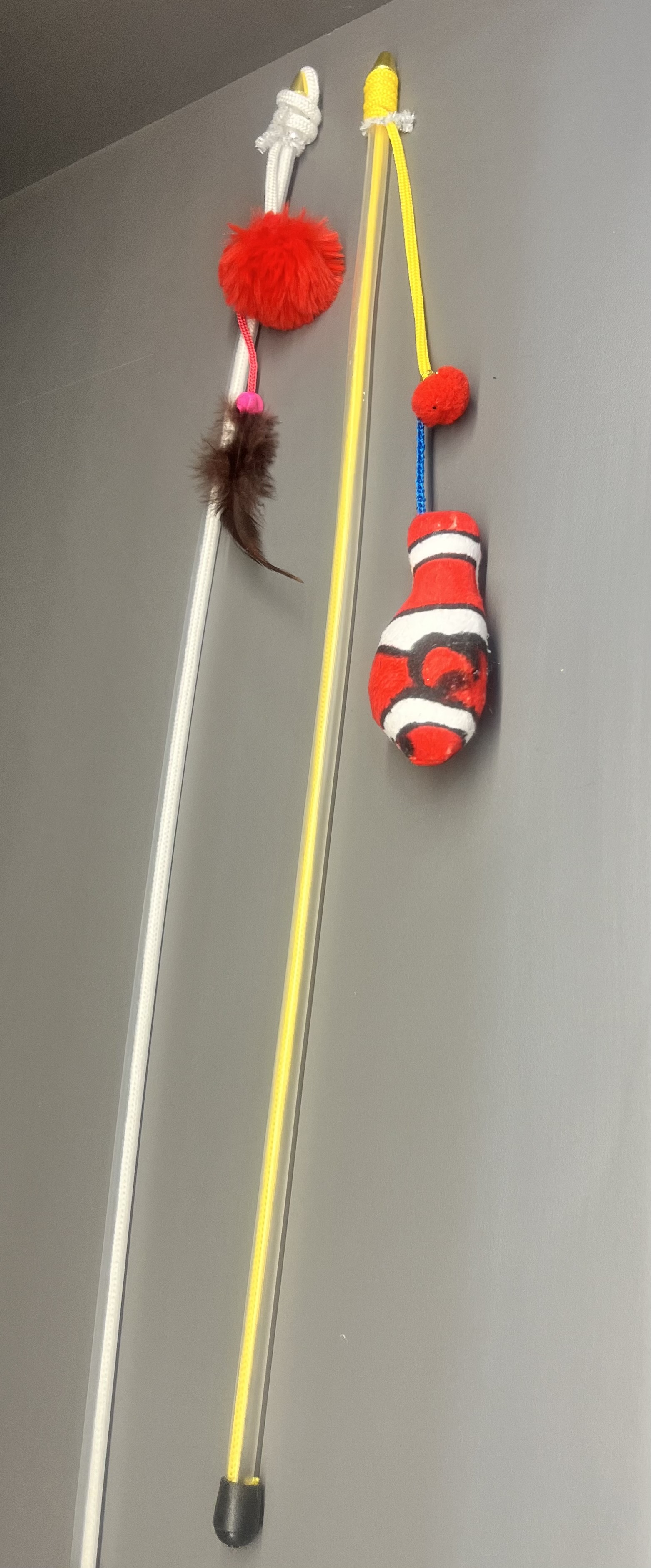 اسباب بازی چوب گربه مدل عروسک دار